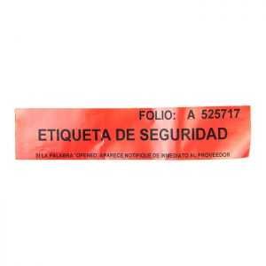 Etiqueta de seguridad